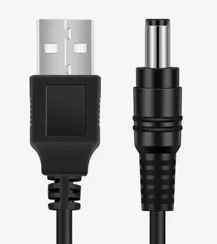 Кабель живлення USB DC 5.5x2.1 для роутера модему 5v-9vот Powerbank повербанка gpon onu термінал | Зображення 2