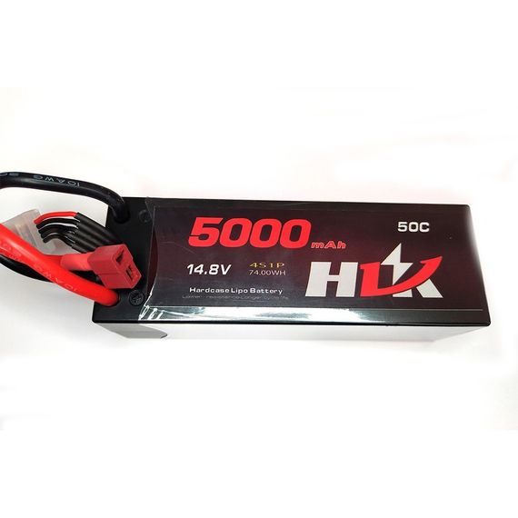 Аккумулятор HLK 14.8v 5000 mAh Li-Po 4s 50C Hard Case T plug
