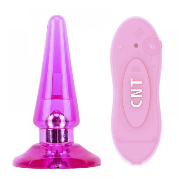 Анальная пробка с вибрацией и пультом Chisa Hi-Basic розовая sexstyle