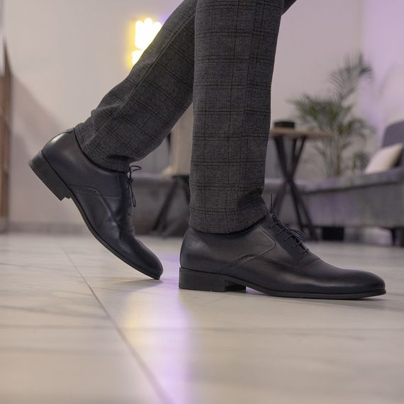 Шкіряні туфлі Ikos синій колір 39 розмір | Зображення 1