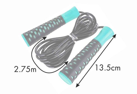 Скакалка PowerPlay 4206 Jump Rope PRO+ Сіро-м'ятна (2,75m.) | Зображення 5