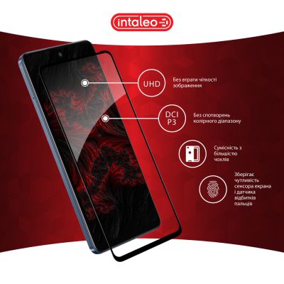 Стекло защитное Intaleo Full Glue Infinix Hot 50 4G Black (1283126607318) | Зображення 3