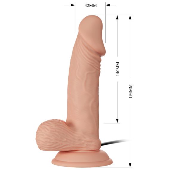 Вібратор - Beautiful Encounter Zebulon Vibrator Flesh sexstyle | Зображення 7
