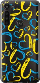 Чехол на Motorola G8 Power Сердца UA "5292u-1940-17620"