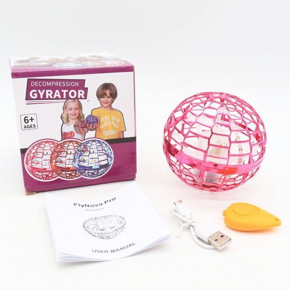 Летающий шар с LED подсветкой и USB, FLYING SPINNER / Сенсорный спиннер для детей / Шар бумеранг | Зображення 9