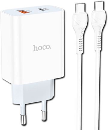 Мережевий зарядний пристрій HOCO N21 Topspeed PD30W QC3.0 Type-C to Type-C (33268-01_340)