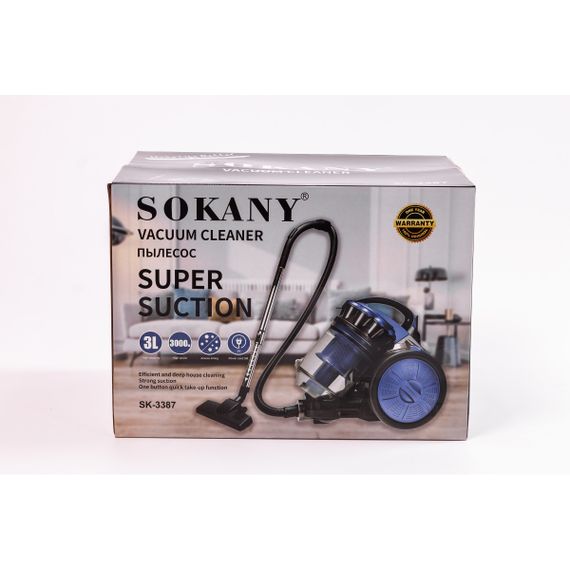 Пилосос Sokany SK-3387циклонний колбовий 3000 Вт | Зображення 5