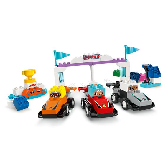 Конструктор LEGO DUPLO Town Автомобілі для перегонів і пілоти команд Формули-1 (10445) | Зображення 4