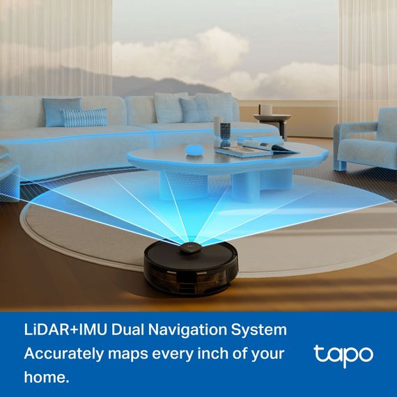 Робот-пылесос TP-LINK TAPO RV 30 MAX LIDAR с поддержкой влажной уборки + док-станция TAPO-RV30-MAX-PLUS | Зображення 8