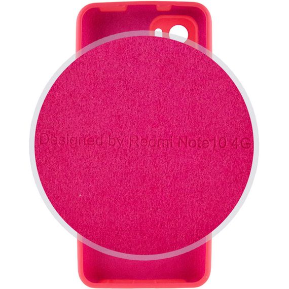 Чехол Silicone Cover Full Camera (AA) для Xiaomi Redmi Note 10 / Note 10s Full camera, Рожевий/Barbie pink | Зображення 2