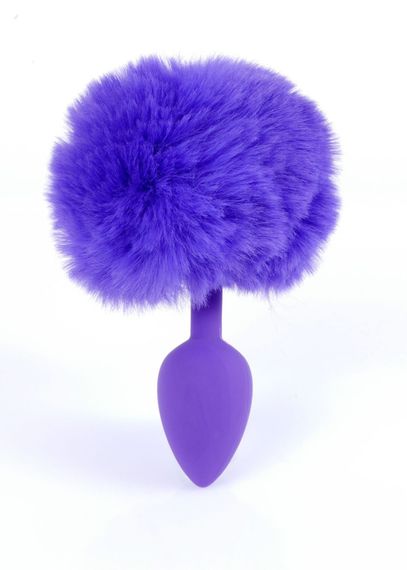 Анальна пробка - Bunny Tail Silicone Purple Plug Purple | Зображення 4