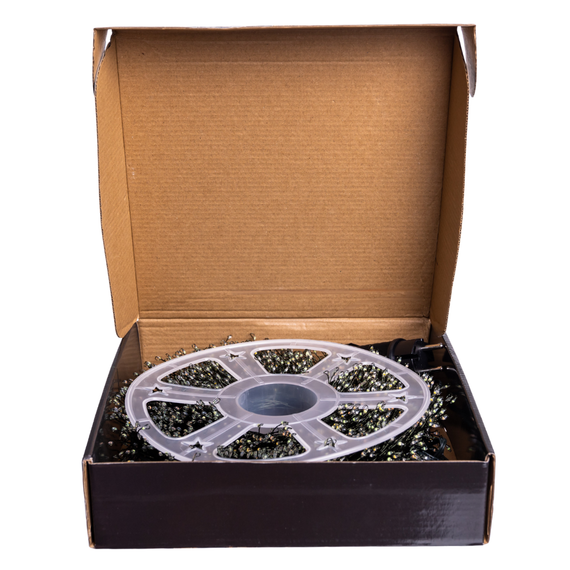 Новорічна гірлянда кімнатна роса 100 м 3000 LED Хвойна лапа зелений провід Мультиколір | Зображення 6