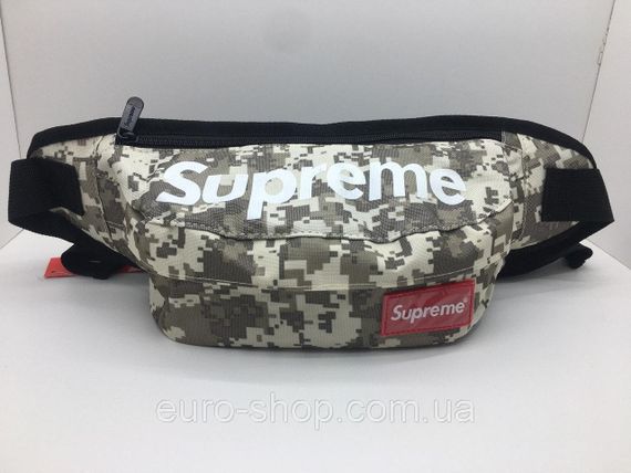 Поясная сумка Supreme Серый камуфляж сумка на пояс | Зображення 3