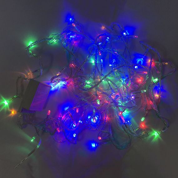 Гірлянда-нить (String-Lights) внутрішня 100M-1 різнобарвна (пров.: Прозорий; DT-574 7м) (100М-1)