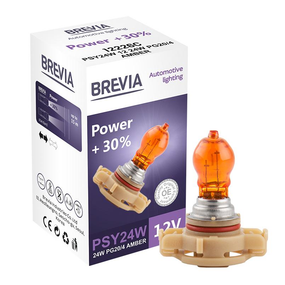 12226C BREVIA PSY24W 12V 24W PG20/4 AMBER Power +30% CP