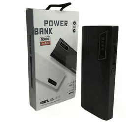Мобільна зарядка Power Bank UN-3104 50000mAh із швидкою зарядкою та ліхтариком • Портативний зовнішній акумулятор 50000 мАг на 2 USB для телефона, планшета та гаджетів