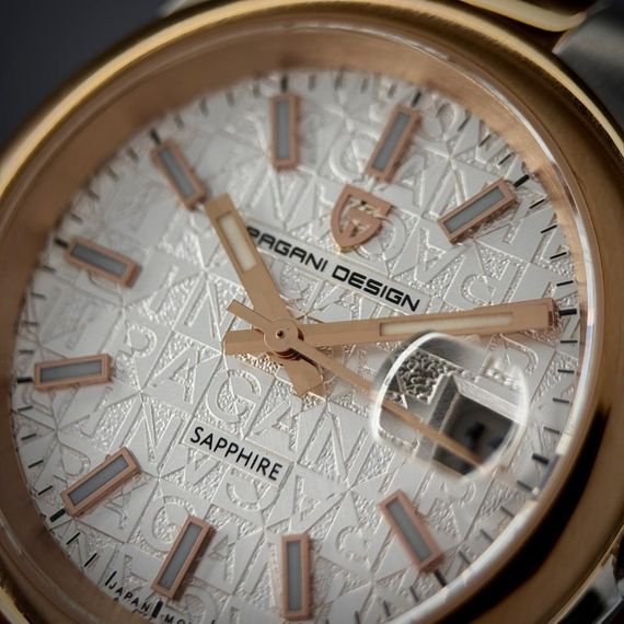 Чоловічий годинник Pagani Design PD-1794M Silver-Rose Gold-White | Зображення 4