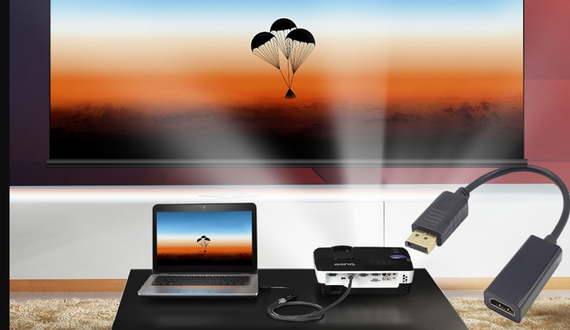 Адаптер-перетворювач Displayport (DP) - HDMI, конвертер displayport - HDMI | Зображення 3