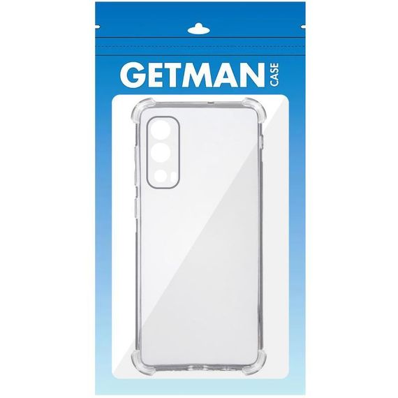 TPU чохол GETMAN Ease logo посилені кути Full Camera для Vivo iQOO Z3 Безбарвний (прозорий) | Зображення 3