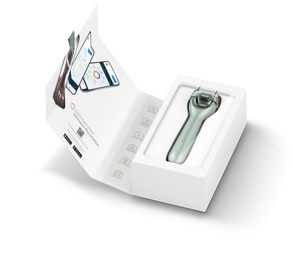 Електронний ролер для обличчя з мікроголками GESKE MicroNeedle Face Roller 9в1 green | Зображення 8