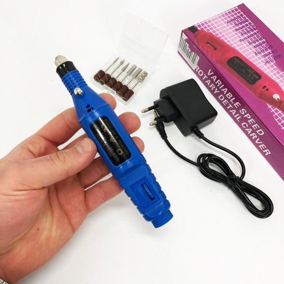 Ручной фрезер для ногтей SmartUs CBM-033 для маникюра и педикюра в домашних условиях. EC-889 Цвет: синий | Зображення 9