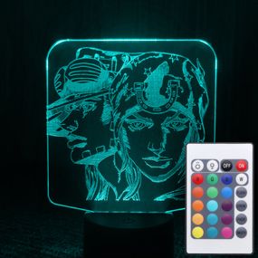 Акриловий світильник-нічник з пультом 16 кольорів ДжоДжо tty-n001540