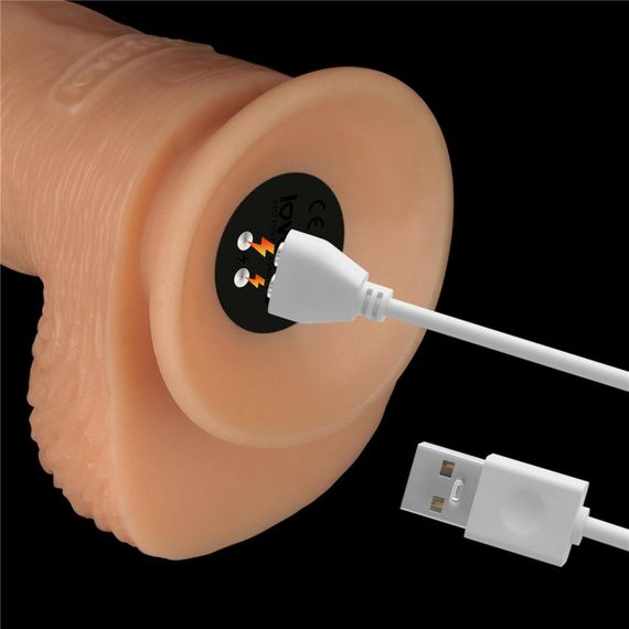 Реалістичний вібратор — Vibrating Power Basics Cock 9.5" Sex Aura | Зображення 6