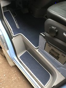 Поліуретанові килимки на пороги (3 шт, EVA, чорні) для Mercedes Sprinter 2006-2018 рр