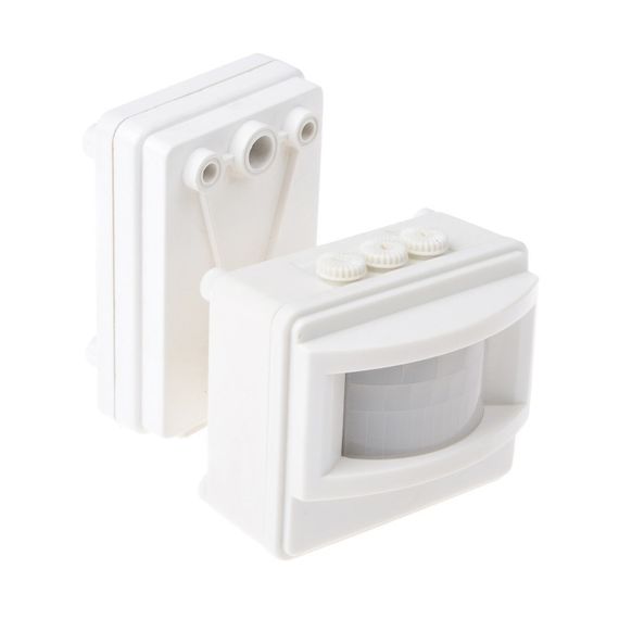 Датчик руху на світло вуличний IP44 DE-02 WHITE