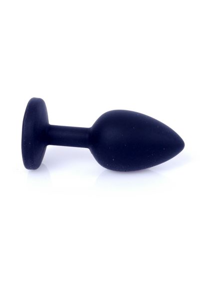 Анальна пробка - Jewellery Silicone Black Plug S Pink | Зображення 4