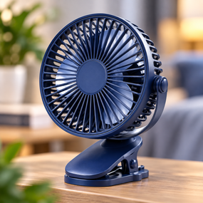 Вентилятор аккумуляторный FAN-AF01 с USB с прищепкой 3 скорости, 360 градусов