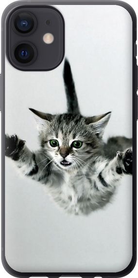 Чехол на iPhone 12 Mini Летящий котёнок "2322u-2071-17620"