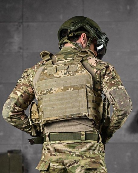 Плитоноска 4 швидких скидання з напашником Cordura піксель ДЛ63965 | Зображення 1