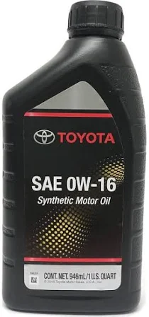 Моторна олива Toyota Motor Oil 0W-16 0.946л.