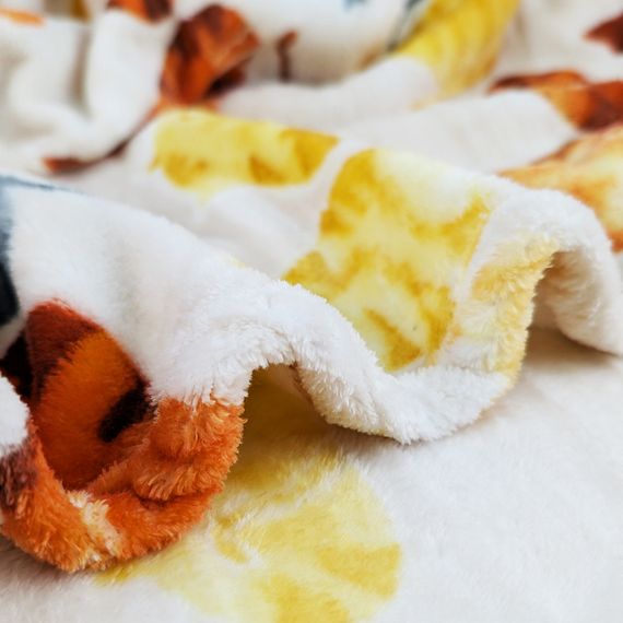 Набір 10 пледів флісових "Котики" Бежевий Love You 200 x 220 см | Зображення 3