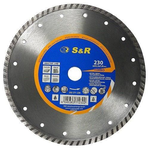 Диск відрізний алмазний S & R Meister по бетону 230 мм.(252371230)