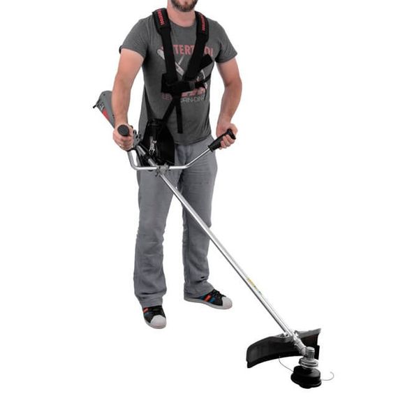 Тример електричний, 1,4 кВт, 7500 об/хв, ширина зрізання 255/420 мм, плавний пуск, котушка + 3-лопатевий ніж | Зображення 5