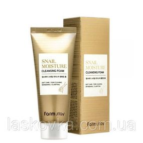 Пінка з муцином равлика FarmStay Snail Moisture Cleansing Foam