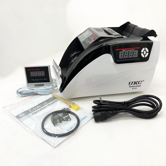 Лічильник купюр з високою швидкістю роботи Bill Counter UV MG 5800, Лічильник грошей для офісу HL-73 | Зображення 8