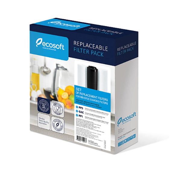 Комплект картриджів Ecosoft 1-2-3 для фільтра зворотного осмосу CPV3ECOSTD | Зображення 2