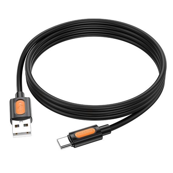 Дата кабель Borofone BX114 Structure USB to Type-C 3A (1m) Black | Зображення 3