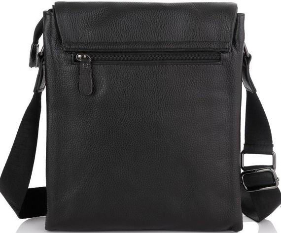 Кожаный мужской мессенджер Tiding Bag  черный | Зображення 3