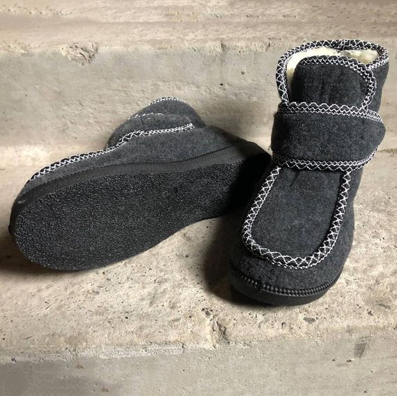 Женские галоши пенка в наличии, Галоши на меху, Женские дутики львовской фабрики Домашние чуни GH-36 | Зображення 4