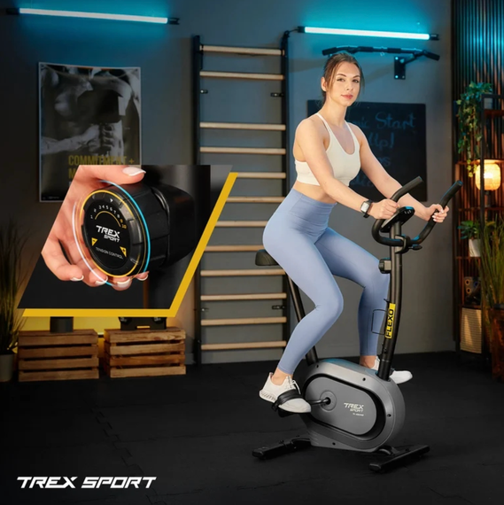 Велотренажер Trex Sport TX-450MB FLEXO магнітний сірий | Зображення 4