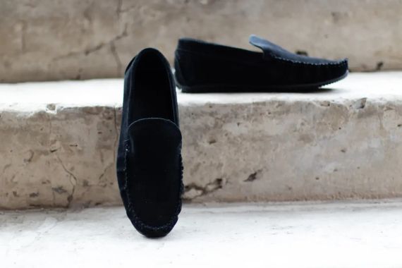 Супер зручні замшеві мокасини PS розмір 45 | Зображення 1