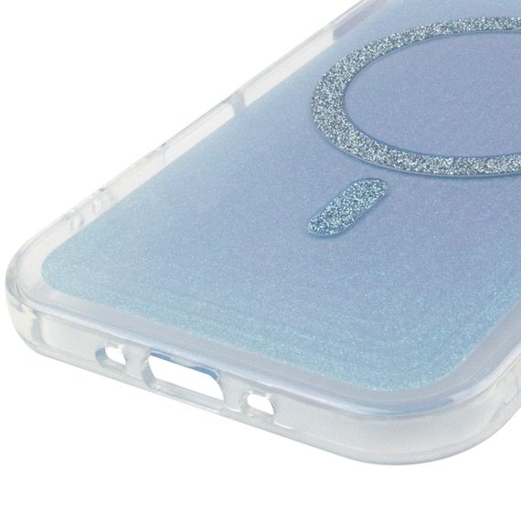 Чохол TPU+PC Jewel Sparkle with Magnetic Fit для Apple iPhone 17 Air (6.5") Aqua Blue | Зображення 4