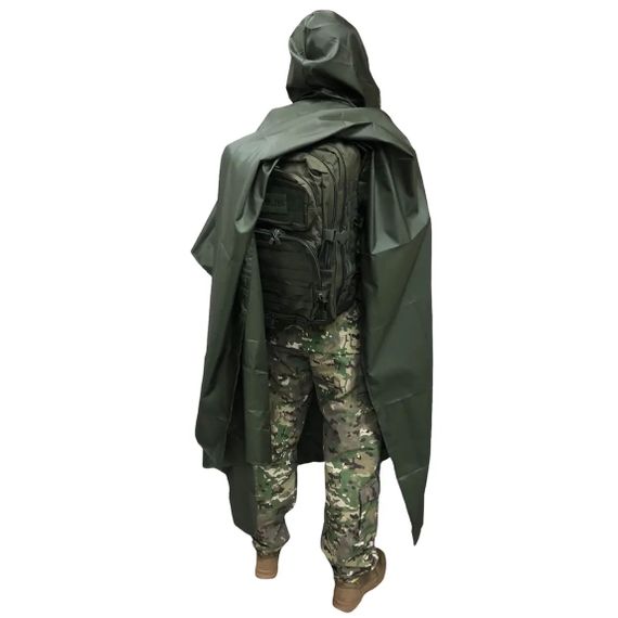 Штурмовий армійський дощовик, Дощовик мультикам пончо тактичний військовий водонепроникний QP-77 | Зображення 3
