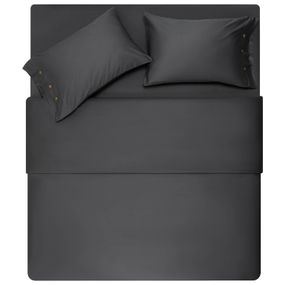 Простирадло ARDESTO Mix&amp;Match Premium, 240x260см, 100% бавовна, сатин, сірий (ART2426FSY)