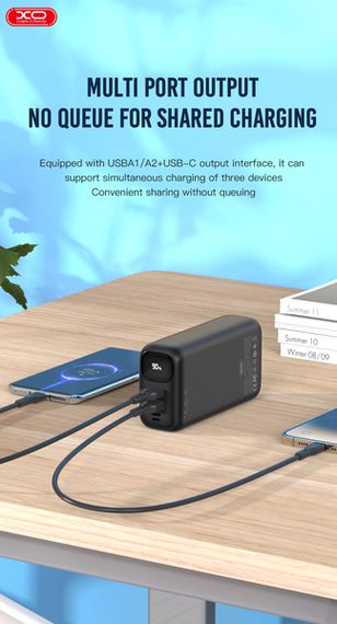 Портативний зарядний пристрій XO PR200 - 30000 mAh PD20W + QC22.5W Black | Зображення 4