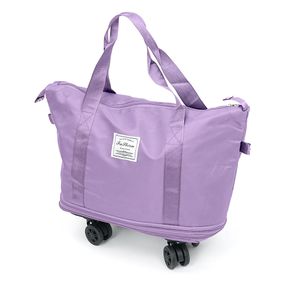 Дорожня сумка-трансформер, 55х22х80 cm, 56-75 л., Коліщатка, Violet, 1,1 кг
